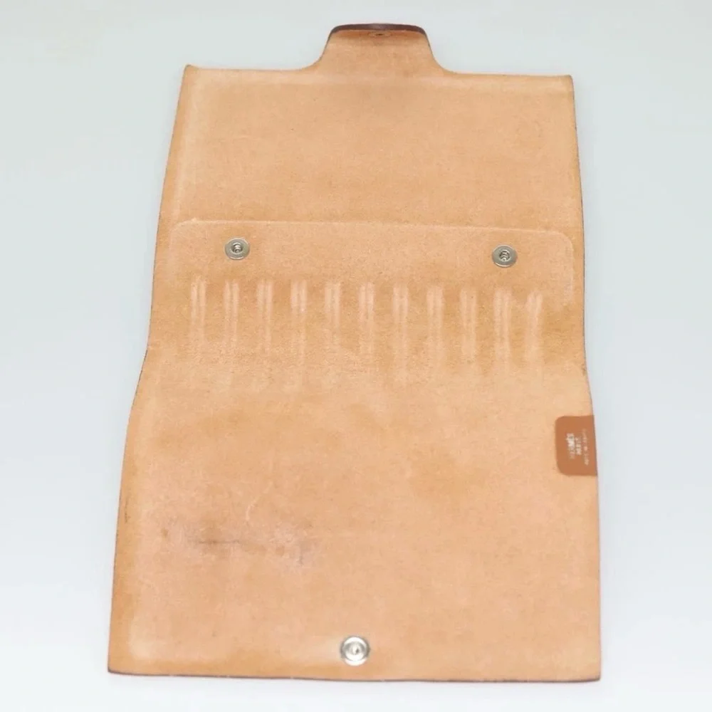 HERMES Yuris Planner Cover Togo Leather Brown with Notebook Authentic